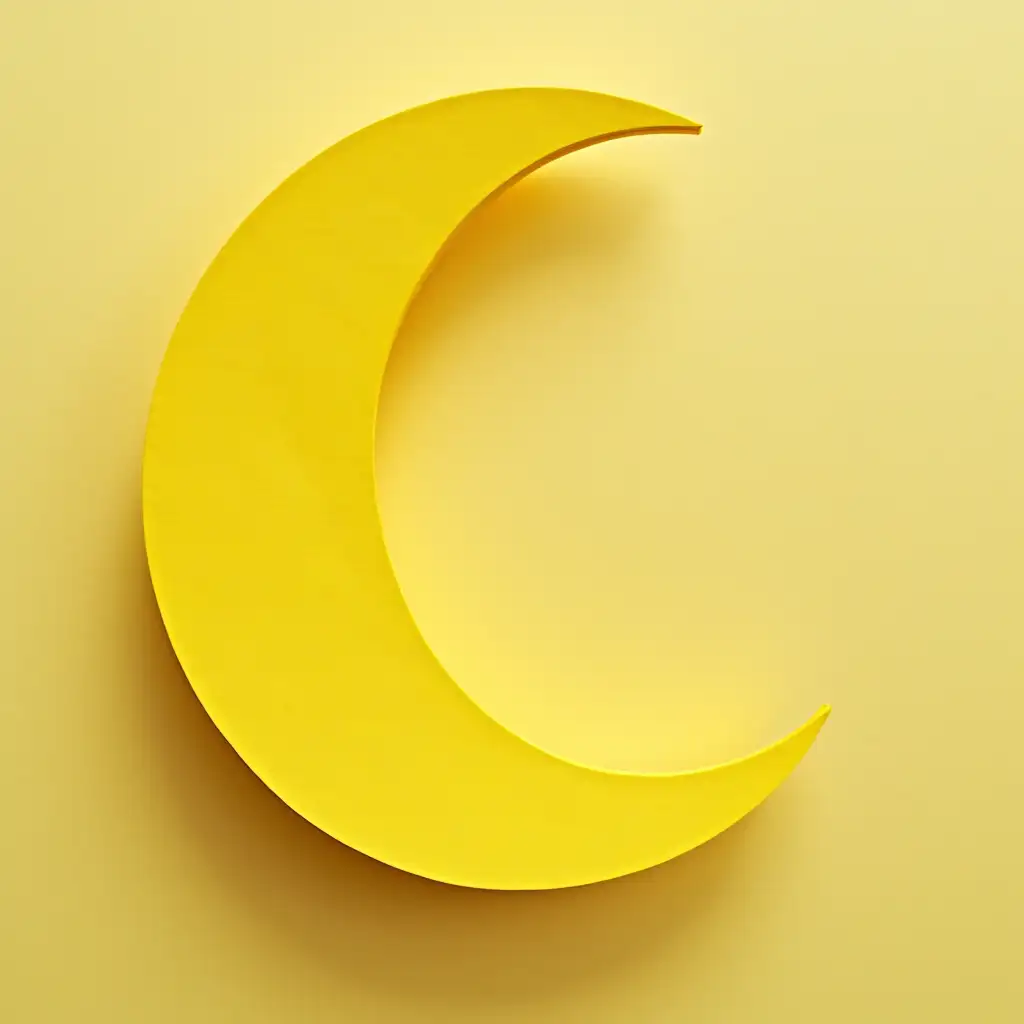 Halfmoon paper yellow