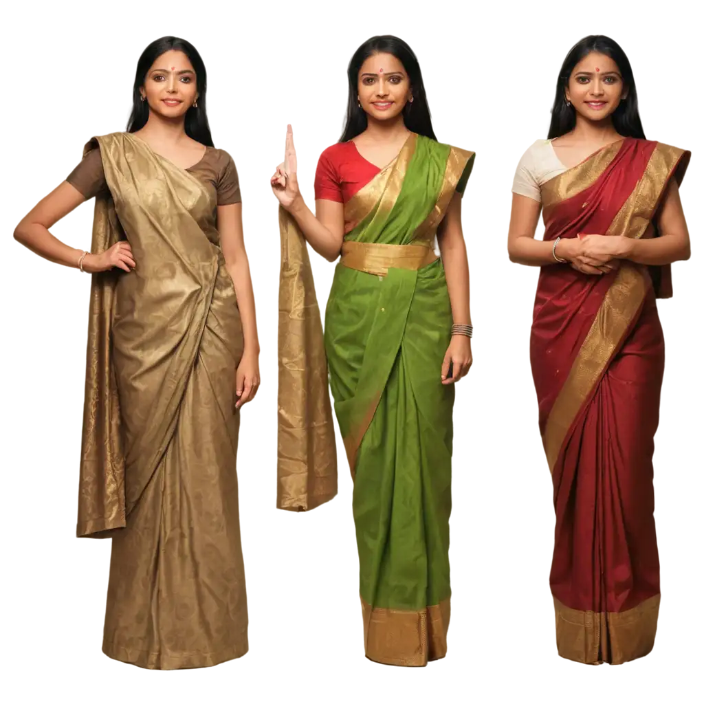 Indian-Women-Premium-Saree-Celebration-PNG-for-Pongal-Festival-HighQuality-Image