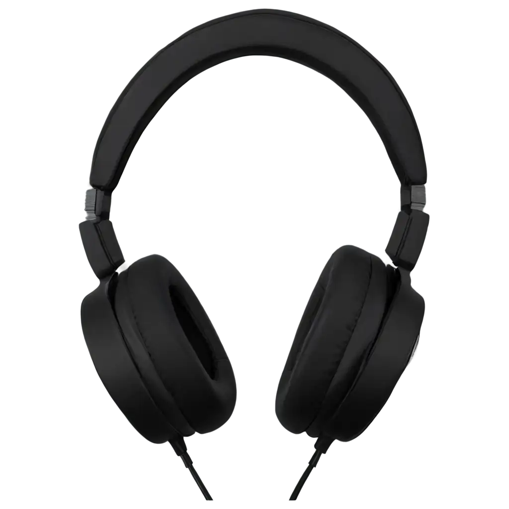 Luxurious-Black-Color-Headphone-PNG-Image-for-HighQuality-Design-Projects