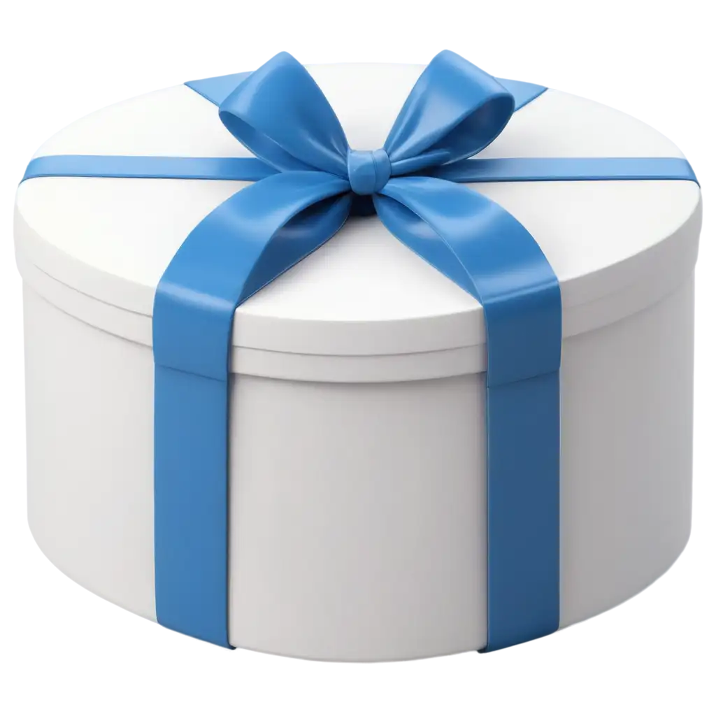 Stunning-White-Gift-Box-with-a-Large-Blue-Bow-HighQuality-PNG-Image