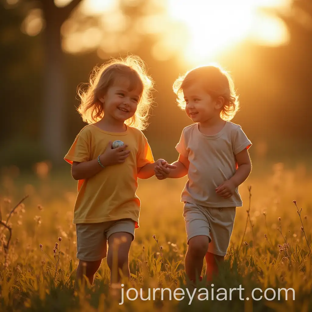 Joyful-Children-Playing-in-a-Sunlit-Park