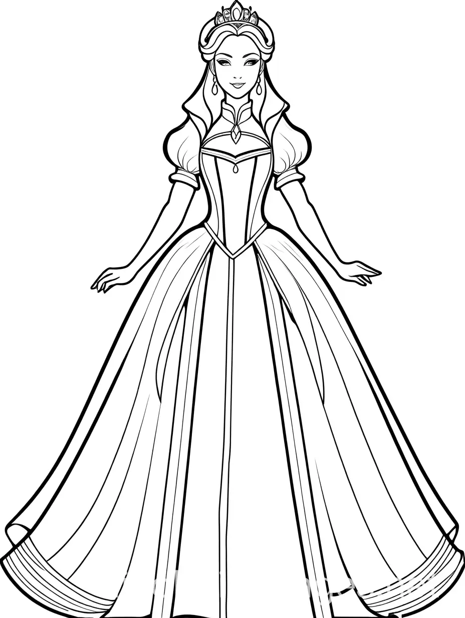 Katarina-Claes-as-a-Princess-Coloring-Page-for-Kids