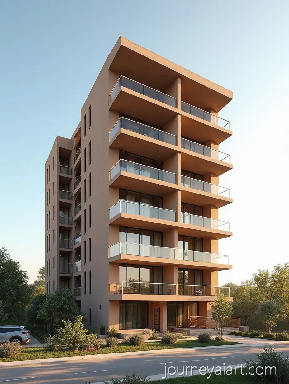 Construction-of-a-9Story-Building-with-Earthy-Tones-and-Landscaping