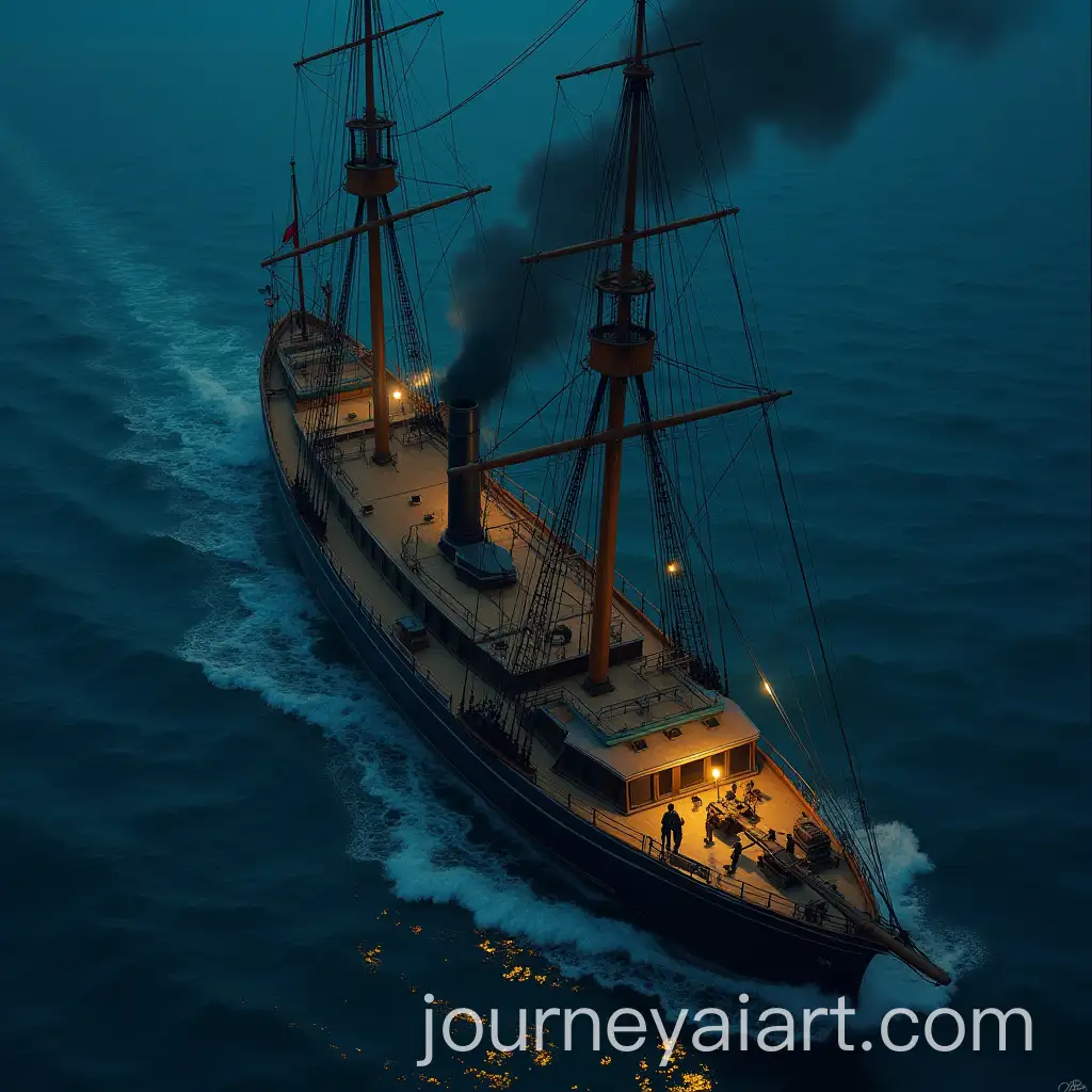 Young-Rizal-Boarding-1880s-Steamship-at-Night