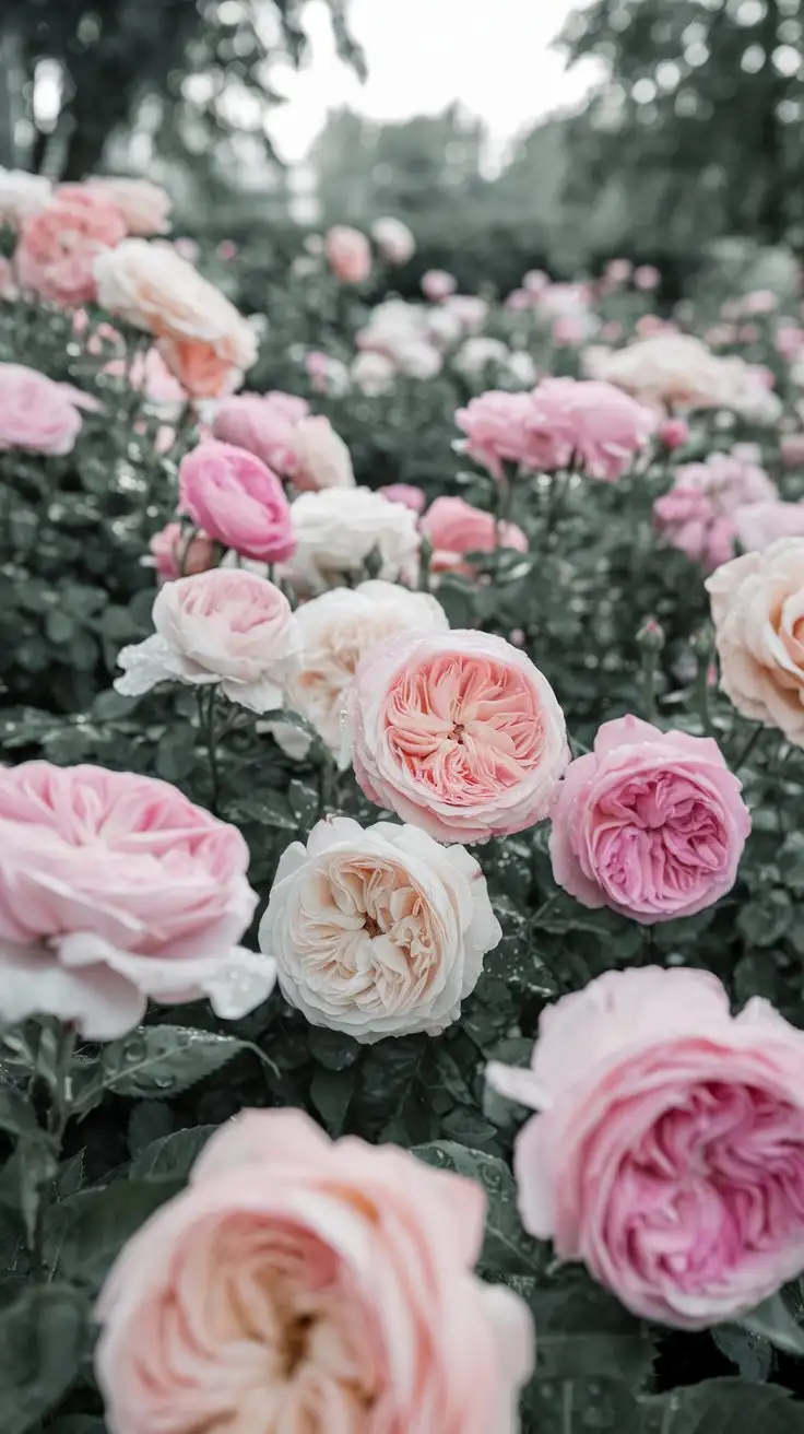 CloseUp-of-a-Lush-Rose-Garden-with-Pastel-Pink-Peach-and-Cream-Roses-in-Morning-Light