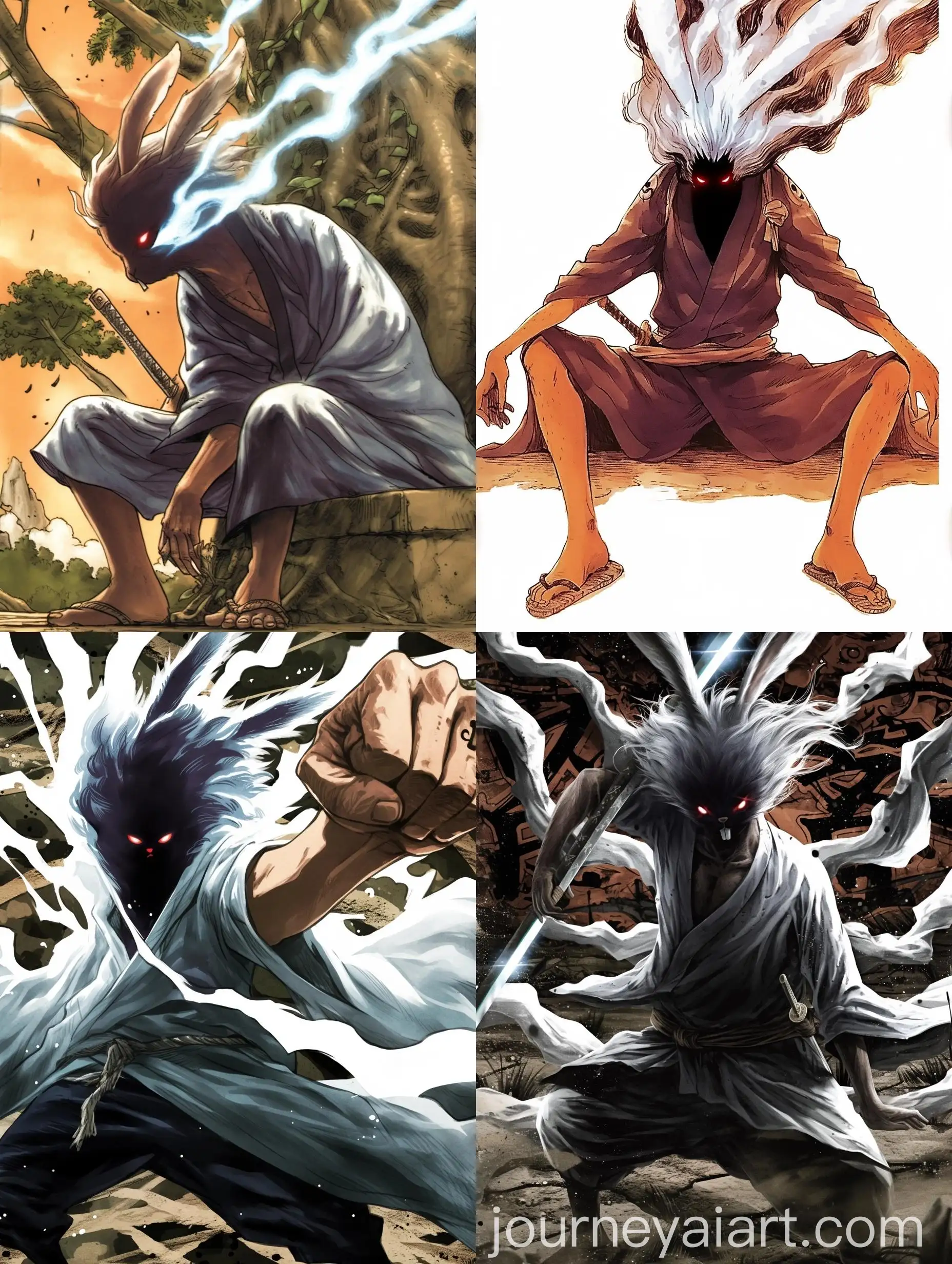 Watercolor-Manga-Rabbit-Character-from-One-Piece