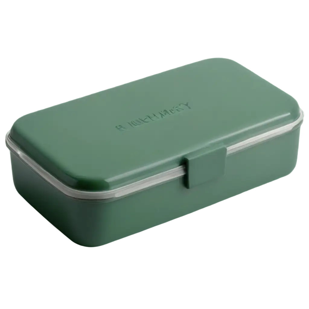 Classic-Green-Lunch-Box-PNG-Image-Ideal-for-Product-Showcases-ECommerce-and-Marketing