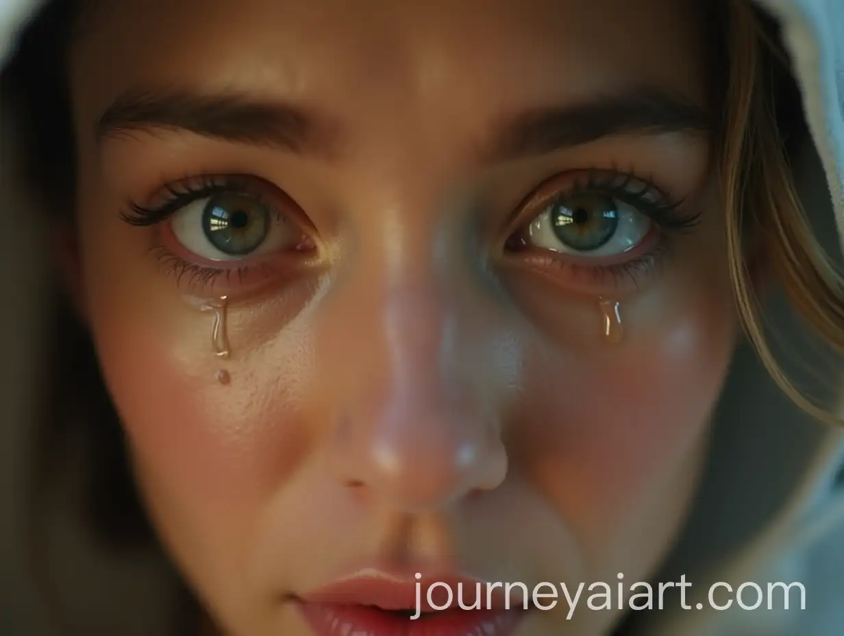 CloseUp-of-Attractive-Woman-Crying-with-Y2K-Fashion-Style