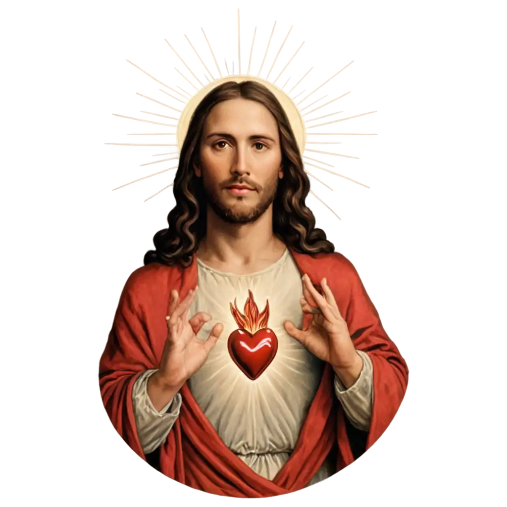 Sacred-Heart-of-Jesus-HandsFree-PNG-Image-for-Spiritual-and-Artistic-Use