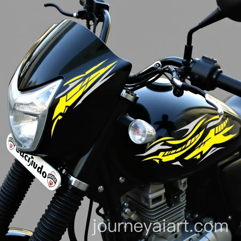 Black-Splendor-Plus-Motorcycle-with-Yellow-and-White-Graphic-Stickers