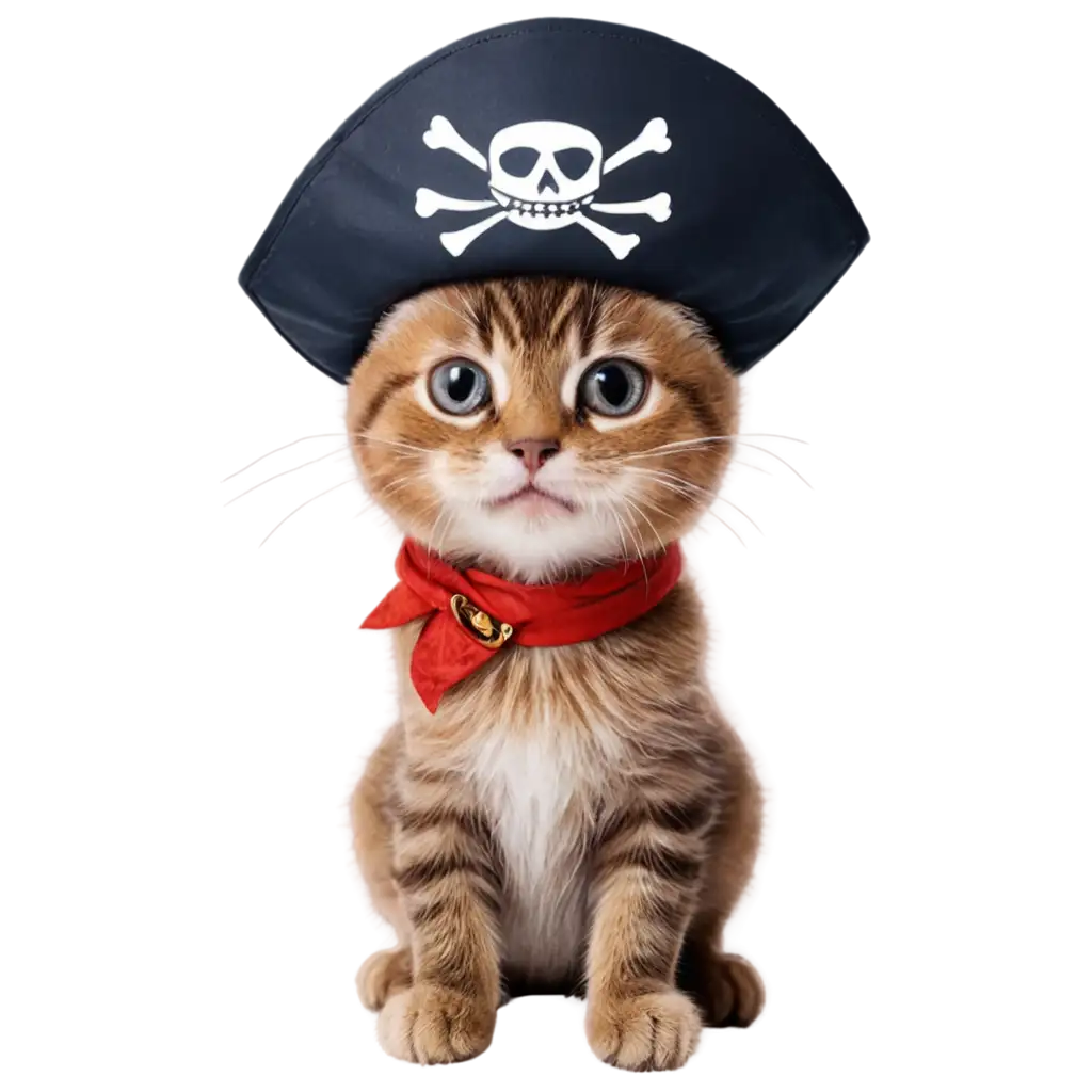 Cat-with-Pirate-Hat-and-Eyepatch-PNG-HighQuality-Transparent-Image-for-Creative-Projects