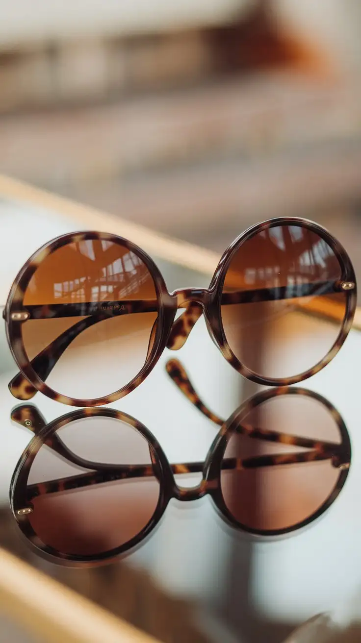 1970s-Oversized-Tortoiseshell-Sunglasses-with-Gradient-Lenses