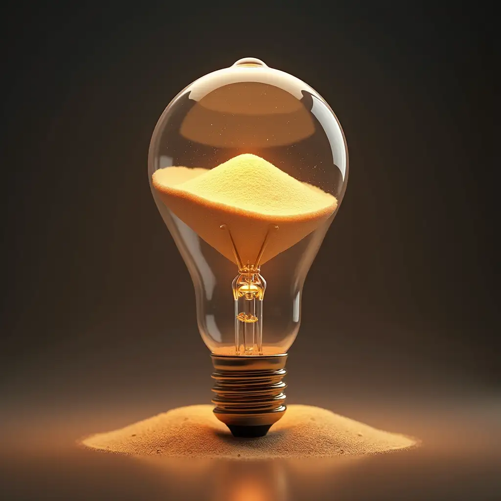 Sand in bulb animation