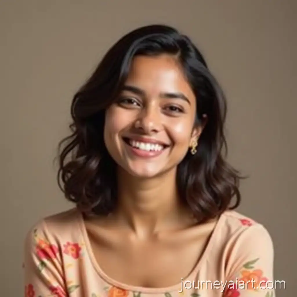 Young-South-Asian-Woman-Smiling-in-Floral-TraditionalAI-Image-Prompt-Expansion-Top