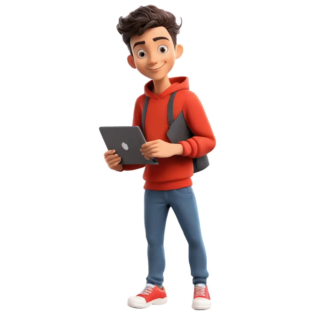 Cartoon-Boy-Graphic-Designer-with-Photoshop-App-Icon-PNG-Format-for-HighQuality-Digital-Art