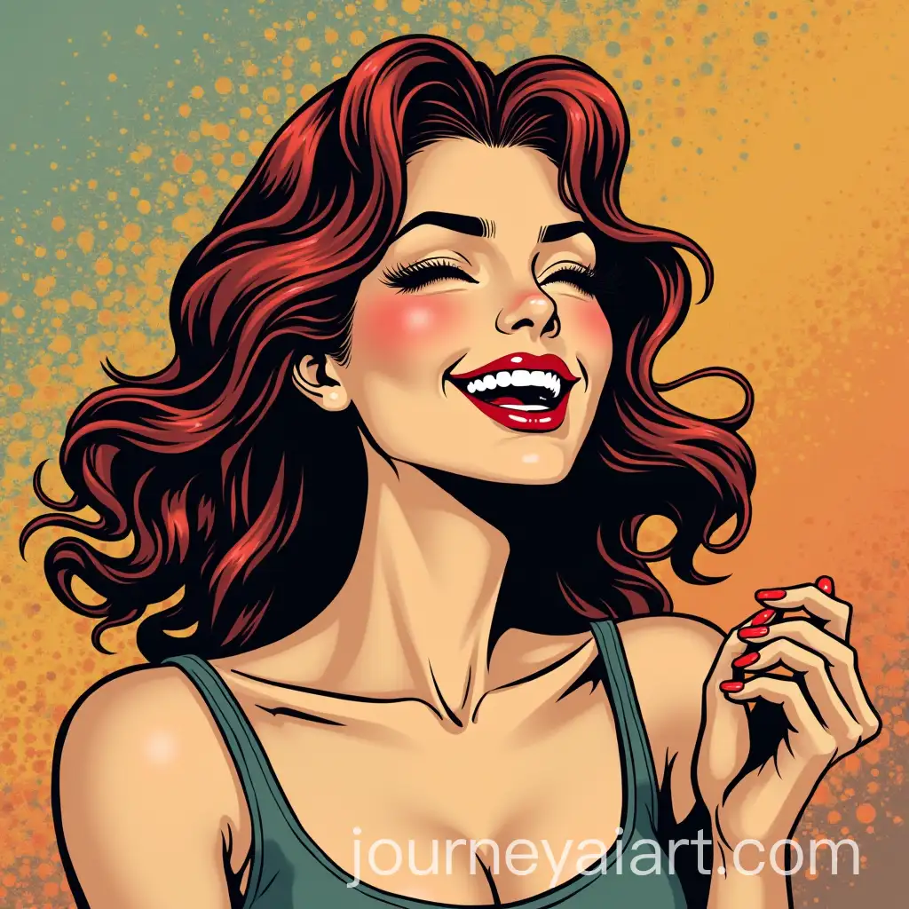 Joyful-Manga-Woman-in-Laughter