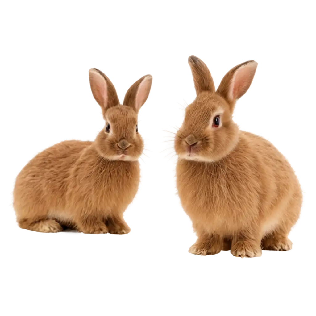 2 photos of rabbits