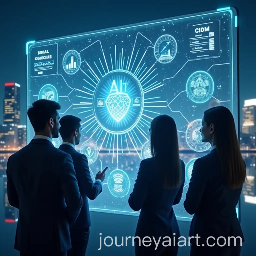 Executives-Analyzing-Data-with-Holographic-AI-Interface-in-Futuristic-Business-Setting