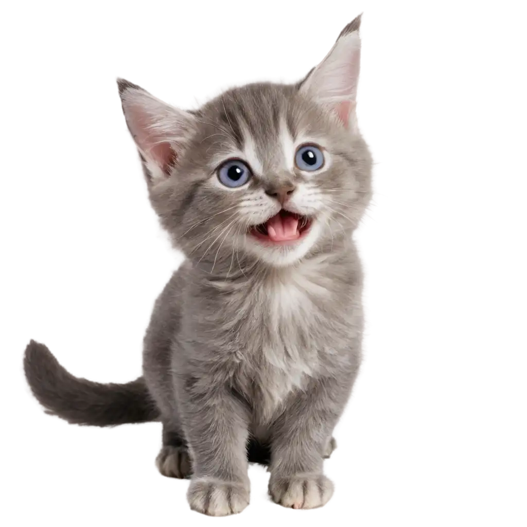 A-Happy-Gray-Kitten-PNG-Image-Adorable-Feline-Captured-in-HighQuality-Format