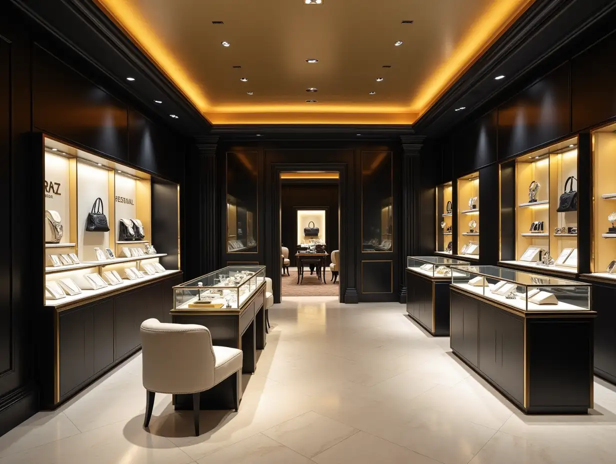 Luxurious-Jewellery-Store-Interior-with-Designer-Handbags-and-Elegant-Displays