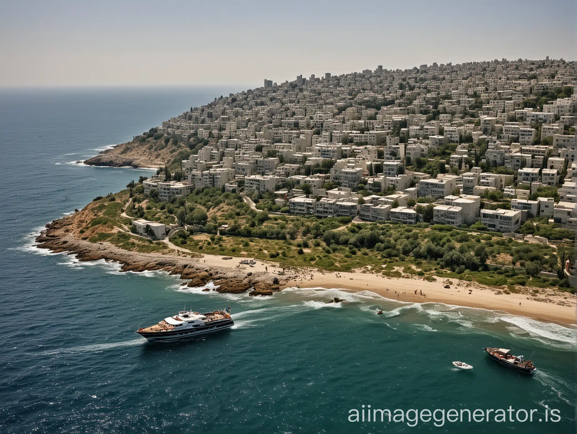 Make the country of Palestine live independently and become a developed country in the world and be overgrown with vast greenery and there are yachts in the sea that are so vast.