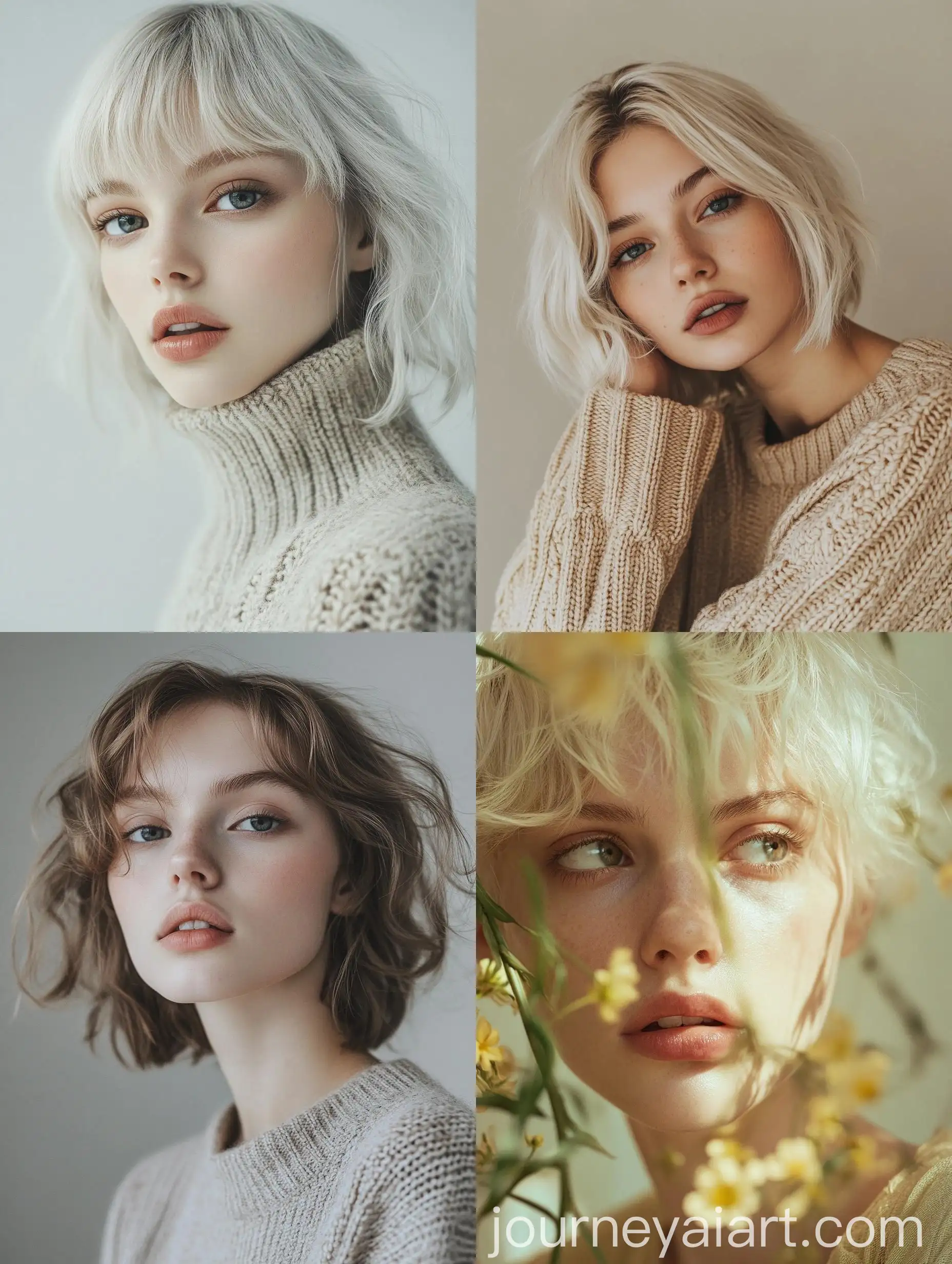 Radiantly-Beautiful-Platinum-Silverhaired-Fashionista-in-Light-Beige-Sweater