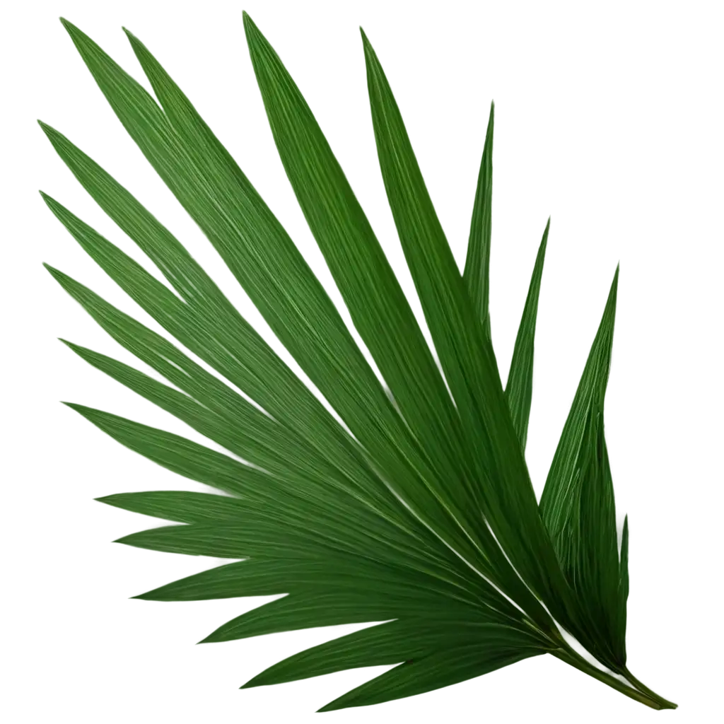 Palm-Leaf-with-Shadow-PNG-HighQuality-Transparent-Background-Image-for-Versatile-Use