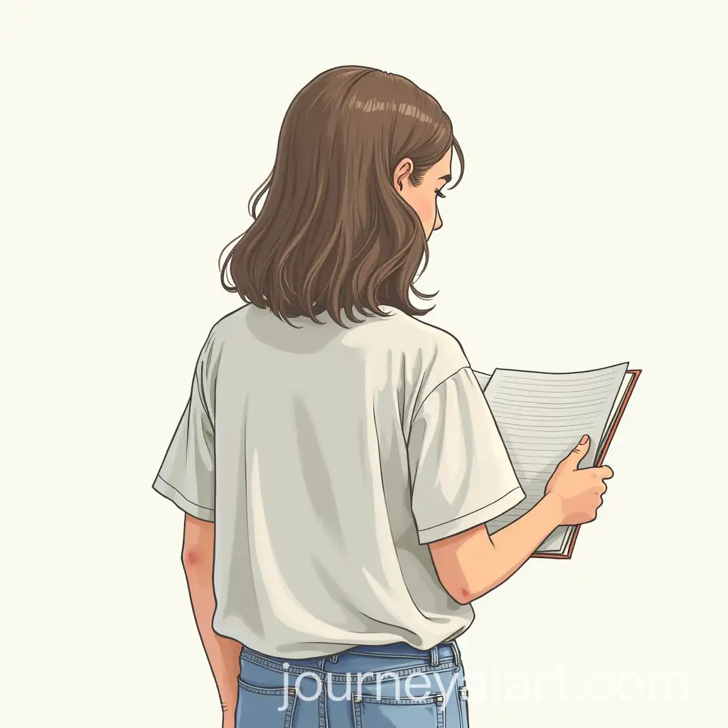 Student-Holding-Papers-Back-View
