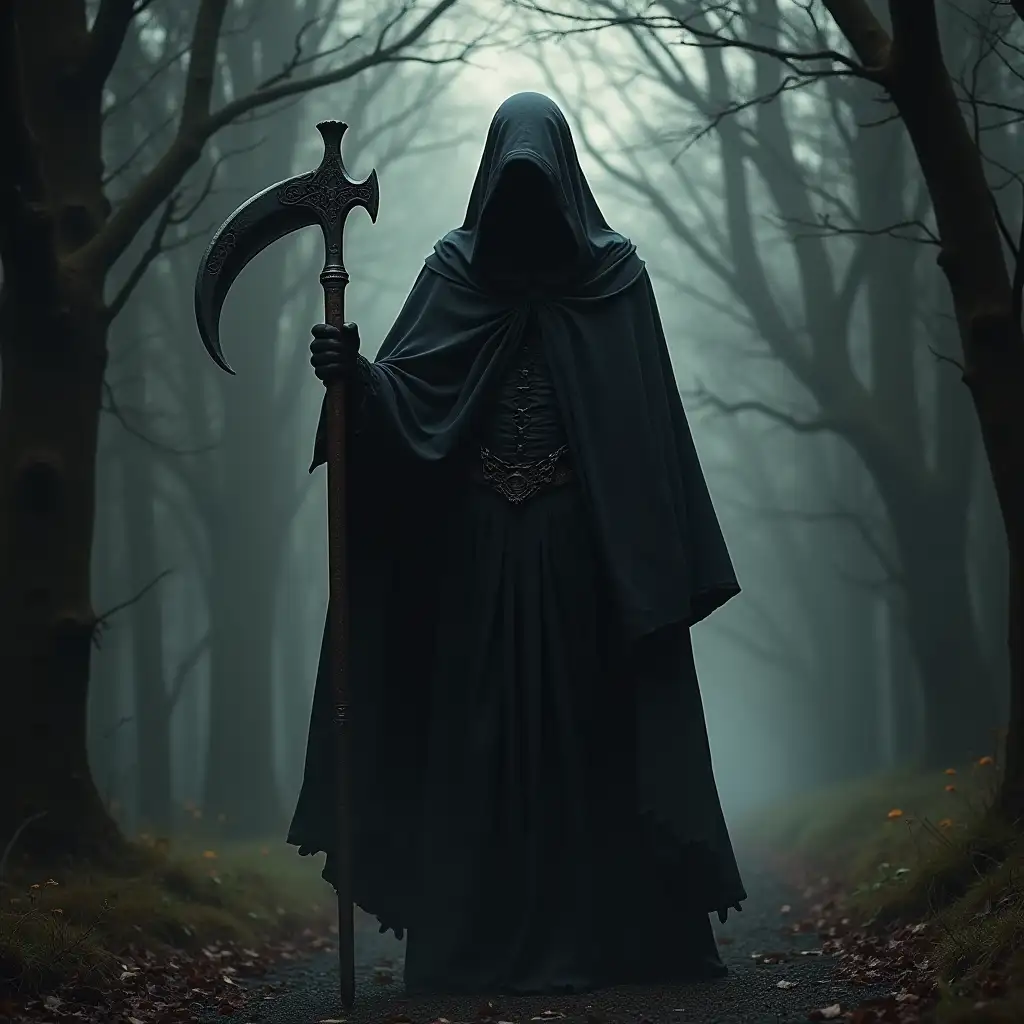 Waltz with the Reaper, a gothic Album cover, the image should be so cinematic and realistic.