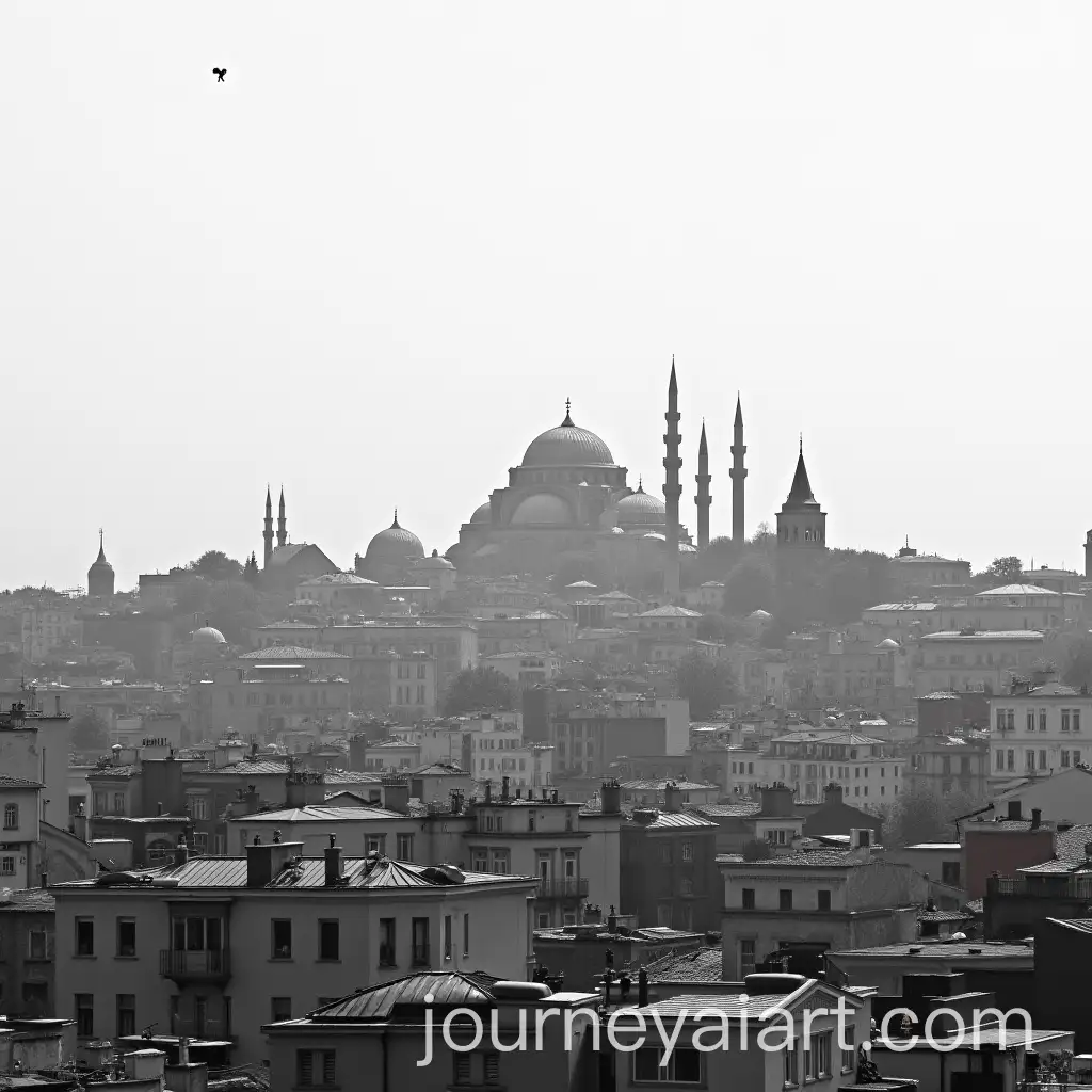 Combined-Black-and-White-Skylines-of-London-Istanbul-and-Rome