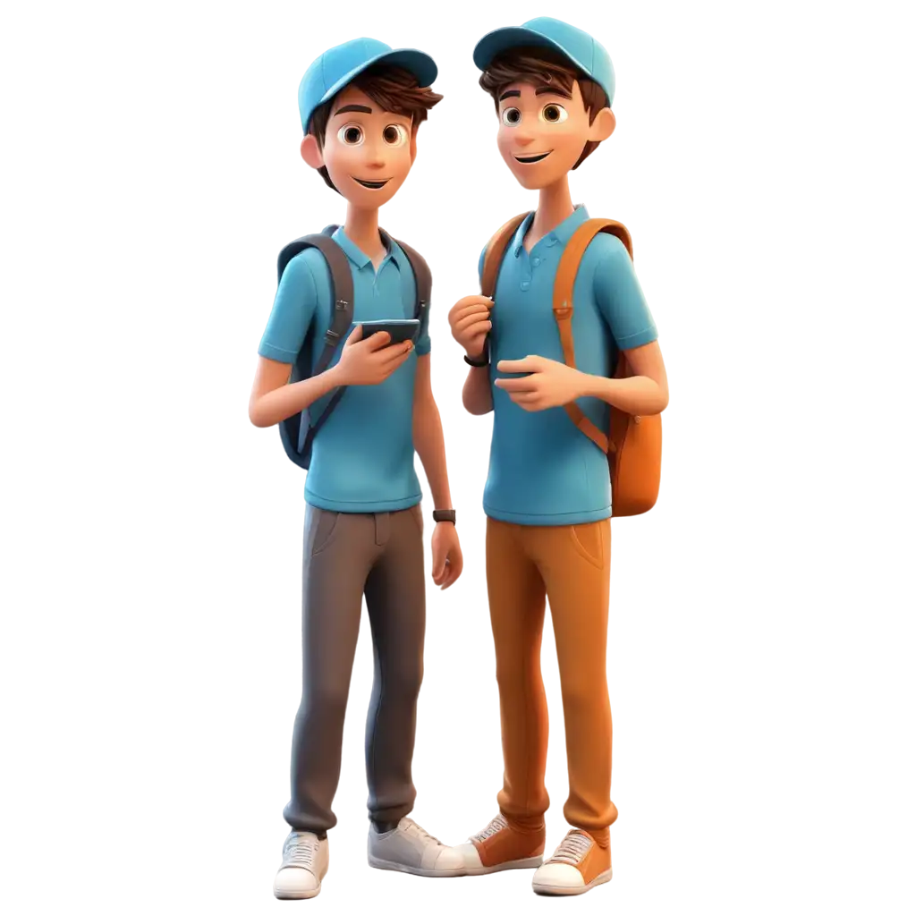 one cartoon boy telling another person that last chance to apply and pay the fee to university so hurry up
