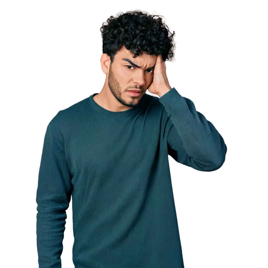 Stressed-Man-Overthinking-PNG-Illustration-with-Messy-Thoughts