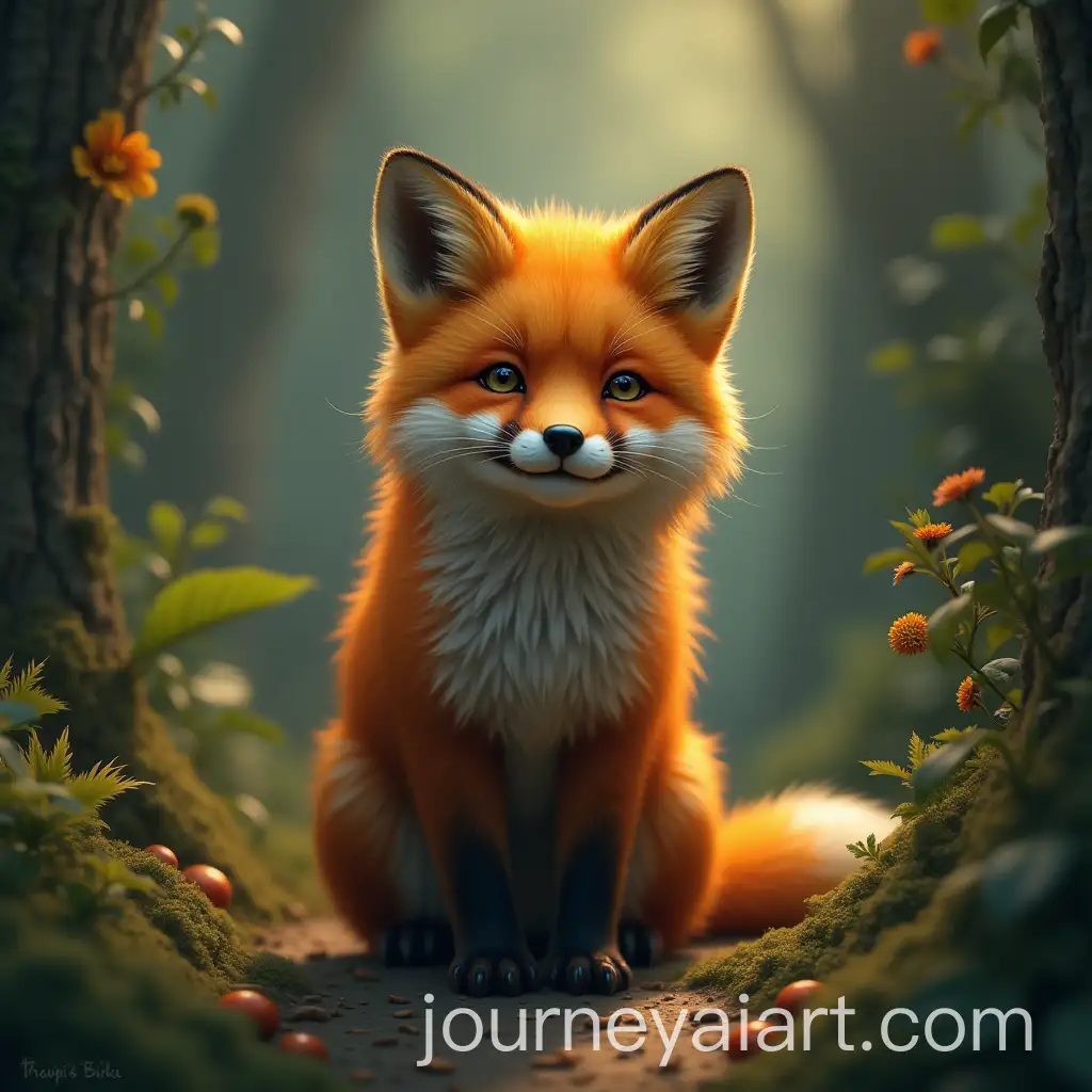 Fox-Resembling-a-Lion-in-a-Jungle-SettingAI-Image-Prompt-Expansion