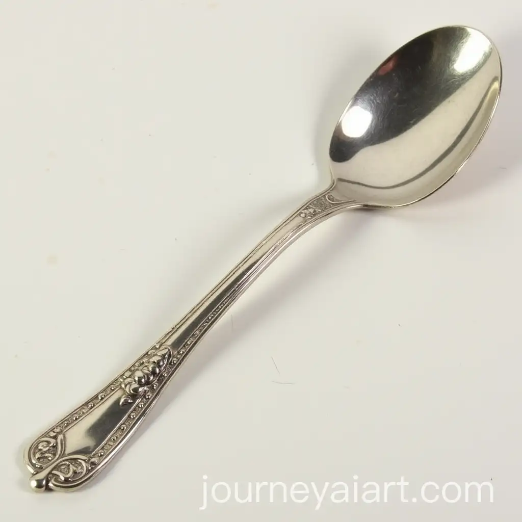 Closeup-of-a-Spoon-with-Intricate-Design