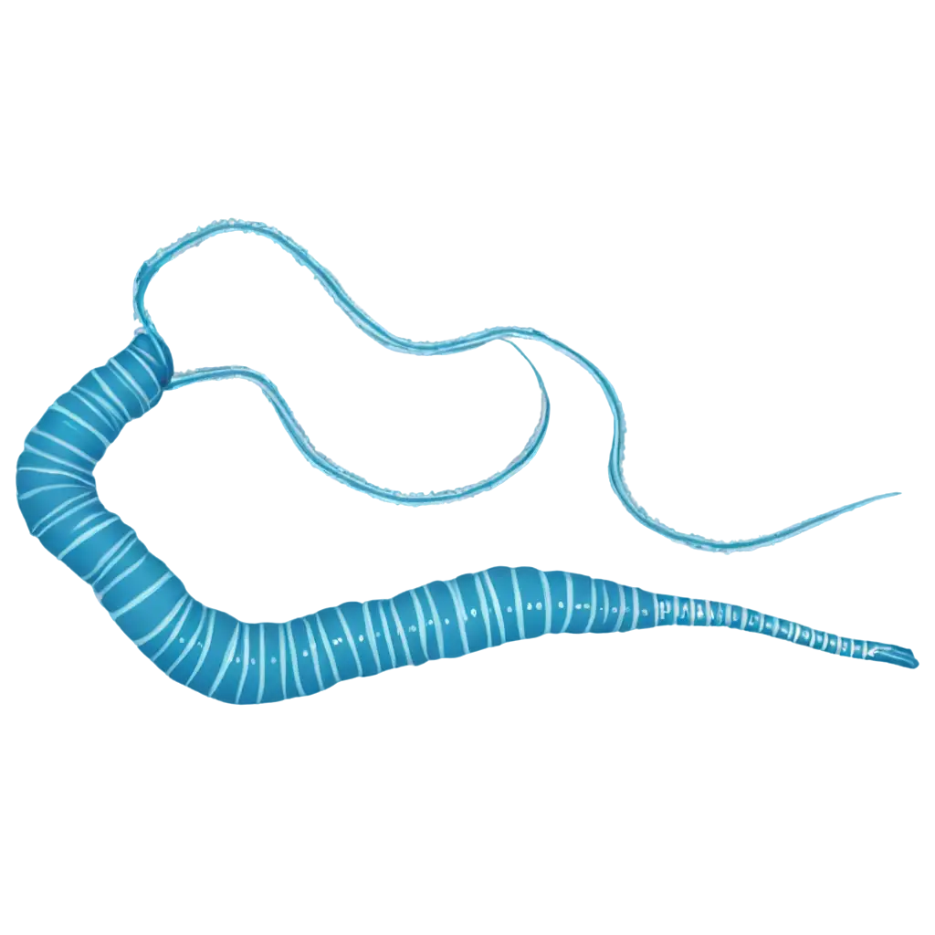 Blue-Themed-Traceable-Tapeworm-PNG-HighQuality-Transparent-Image-for-Creative-Projects