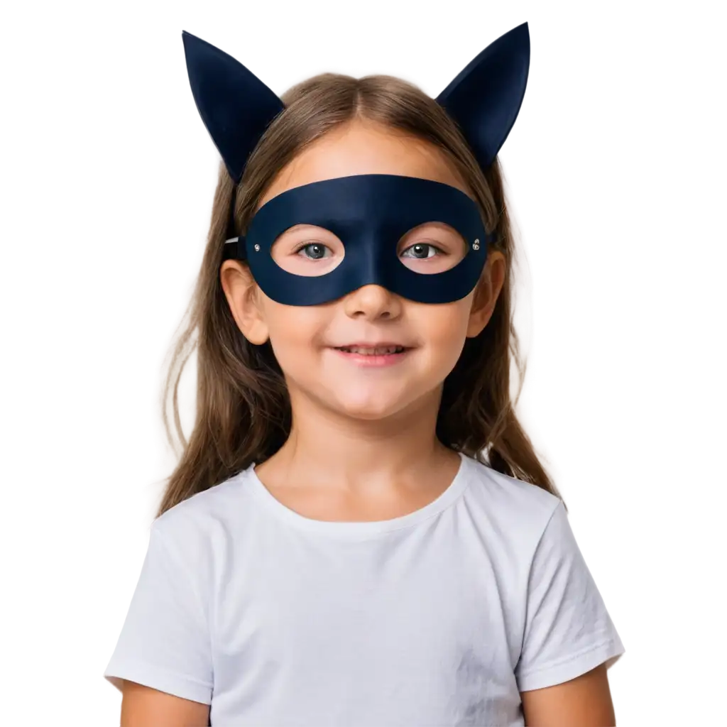 Little-Girl-in-Cat-Mask-PNG-Image-HighQuality-Transparent-Background-for-Versatile-Use