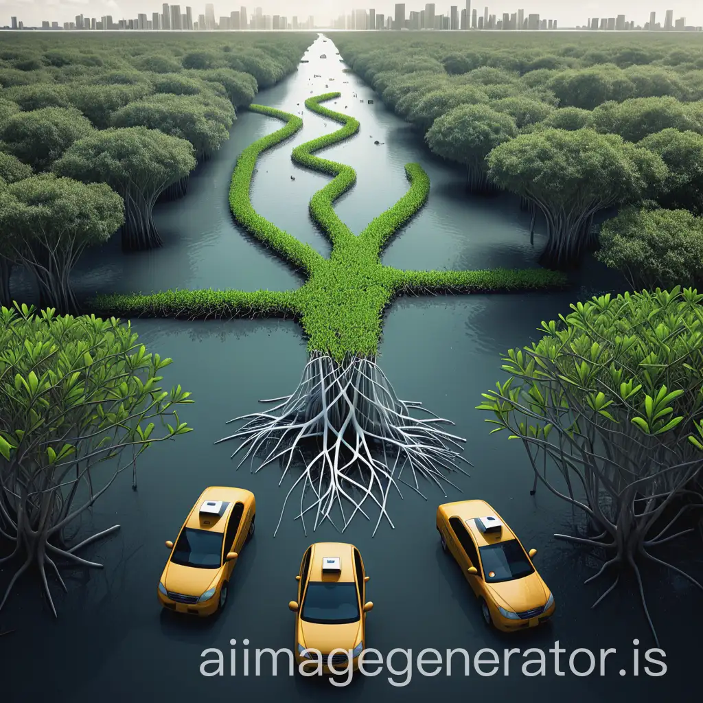 Mangrove-Ecotone-and-Uber-Business-Model-A-Futuristic-Blend-of-Nature-and-Technology