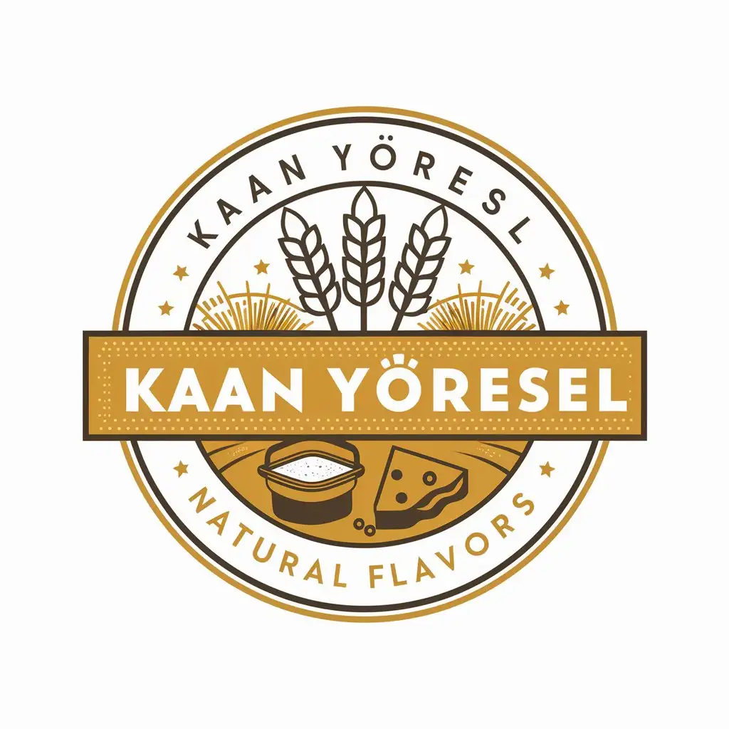 LOGO Design for Kaan Yresel Vibrant Round Logo Featuring Anatolian Flavors