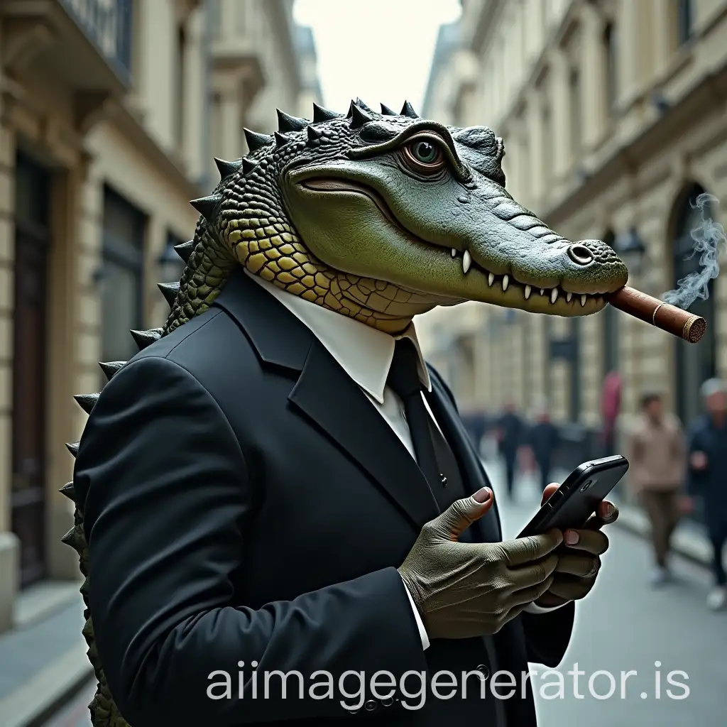 Alligator-in-Suit-Smoking-Cigar-with-City-View