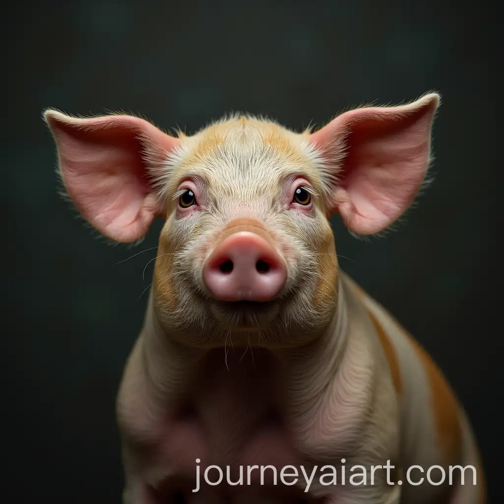 Romanian-Man-with-Pig-Features-in-a-Surreal-Portrait