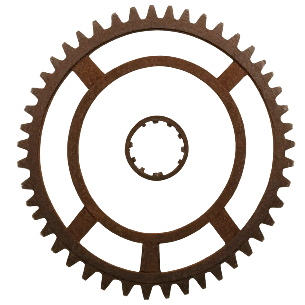 PNG-Image-of-Gear-and-Cogwheel-with-Rust-Evoking-Industrial-Elegance