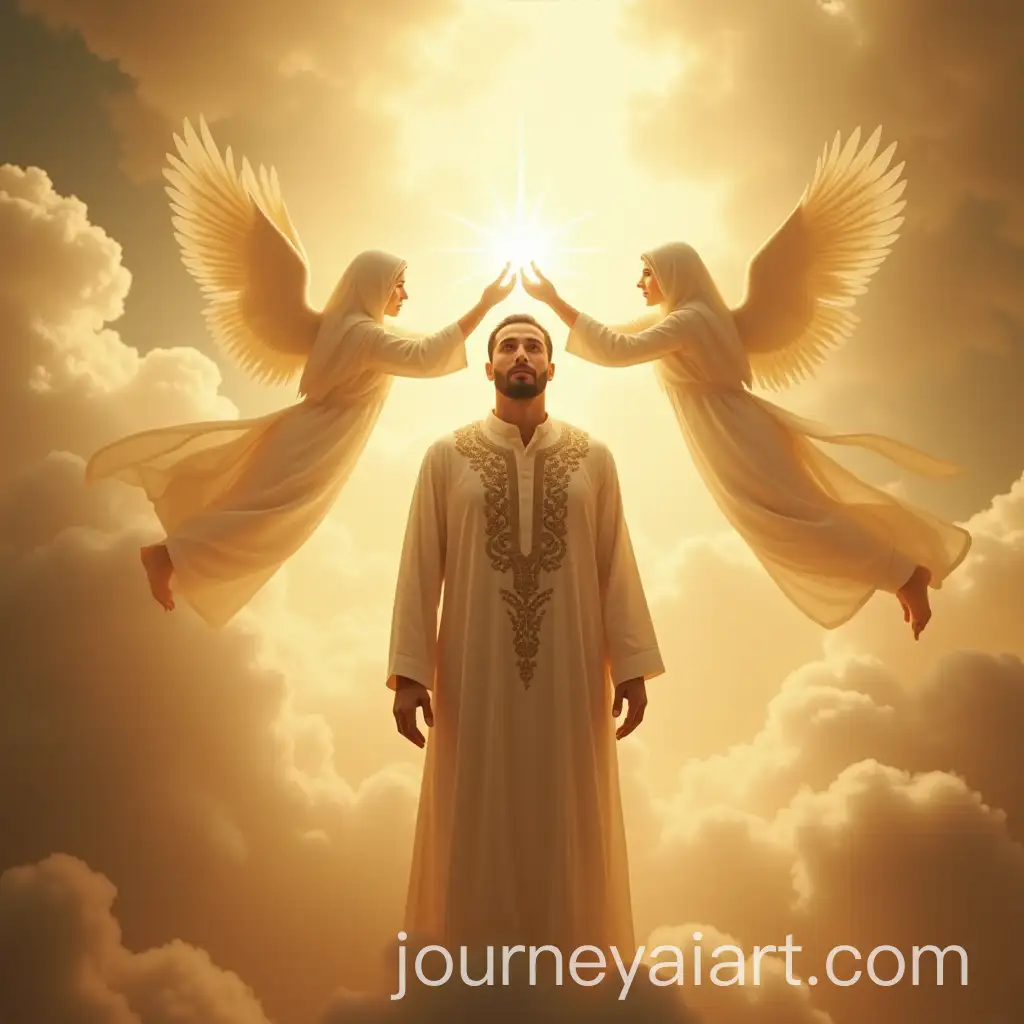 Divine-Ascension-Serene-Figure-Receives-Heavenly-Crown