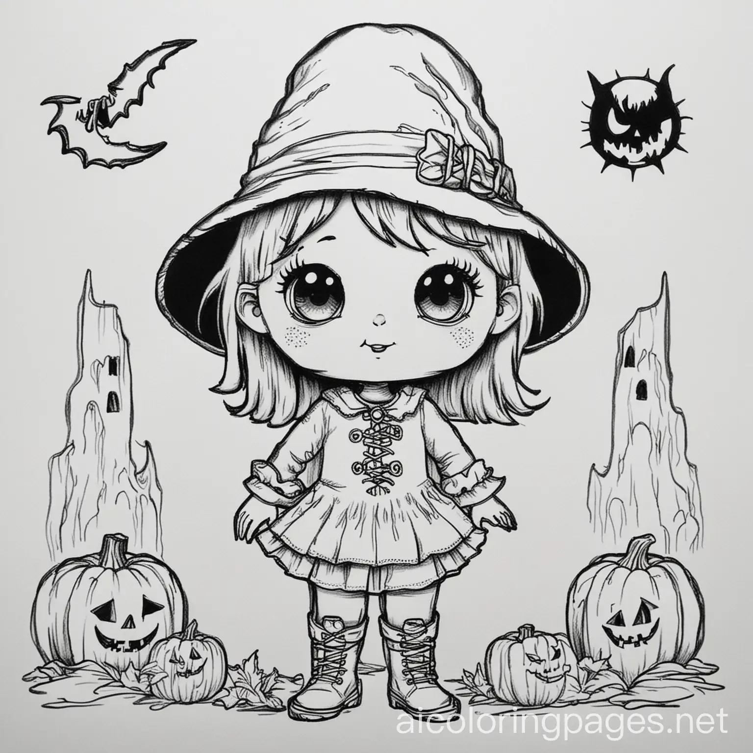 Ghoulish-Halloween-Character-Costume-Coloring-Page