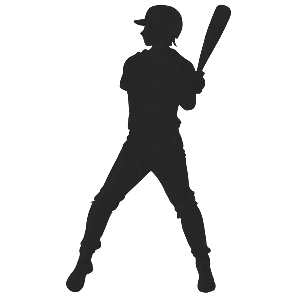 Baseball-Silhouette-PNG-Image-for-Versatile-Design-Applications