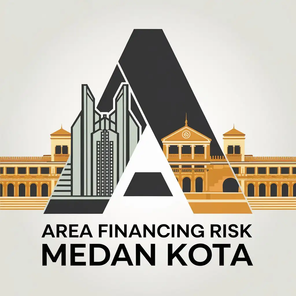 LOGO-Design-for-Area-Financing-Risk-Medan-Kota-Vector-Logo-with-Bank-Syariah-Indonesia-Building-and-Maimon-Medan-Palace