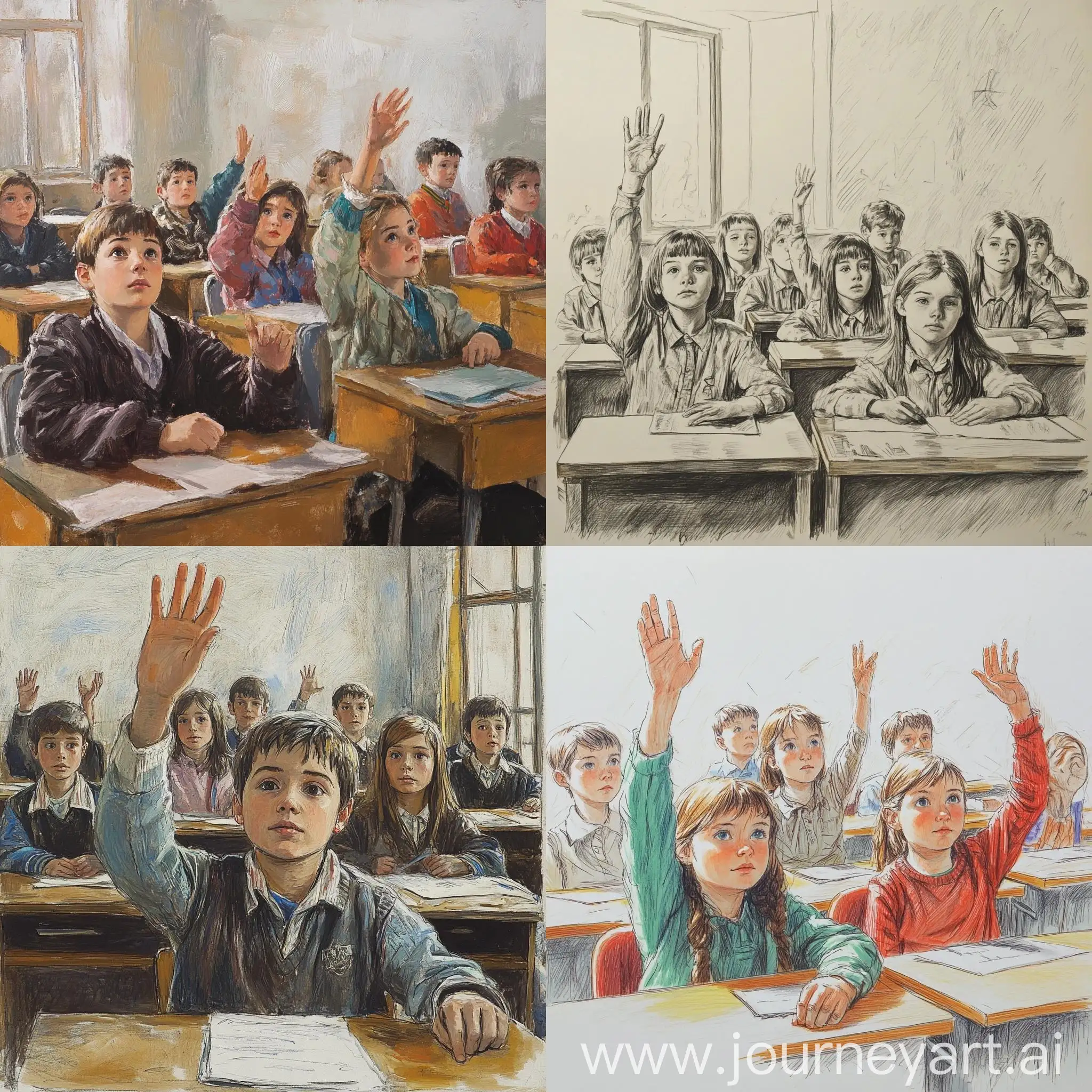 Russian-Schoolchildren-Engaged-in-Classroom-Learning