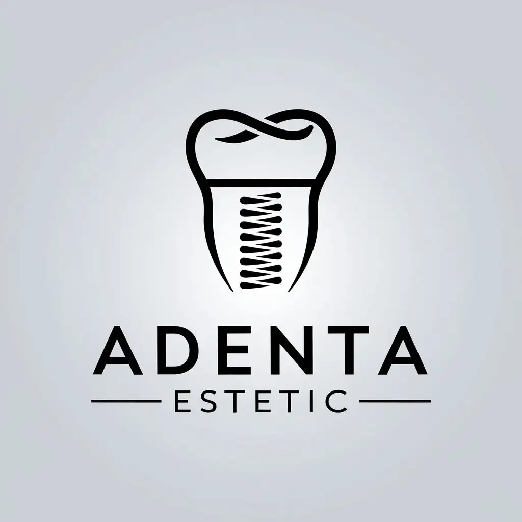 LOGO-Design-for-Adenta-Estetic-Dental-Implant-Symbol-in-Medical-Dental-Industry