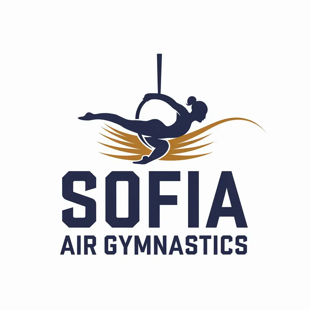 LOGO-Design-for-Sofia-Air-Gymnastics-Aerial-Gymnast-and-Ring-with-Modern-Fitness-Style