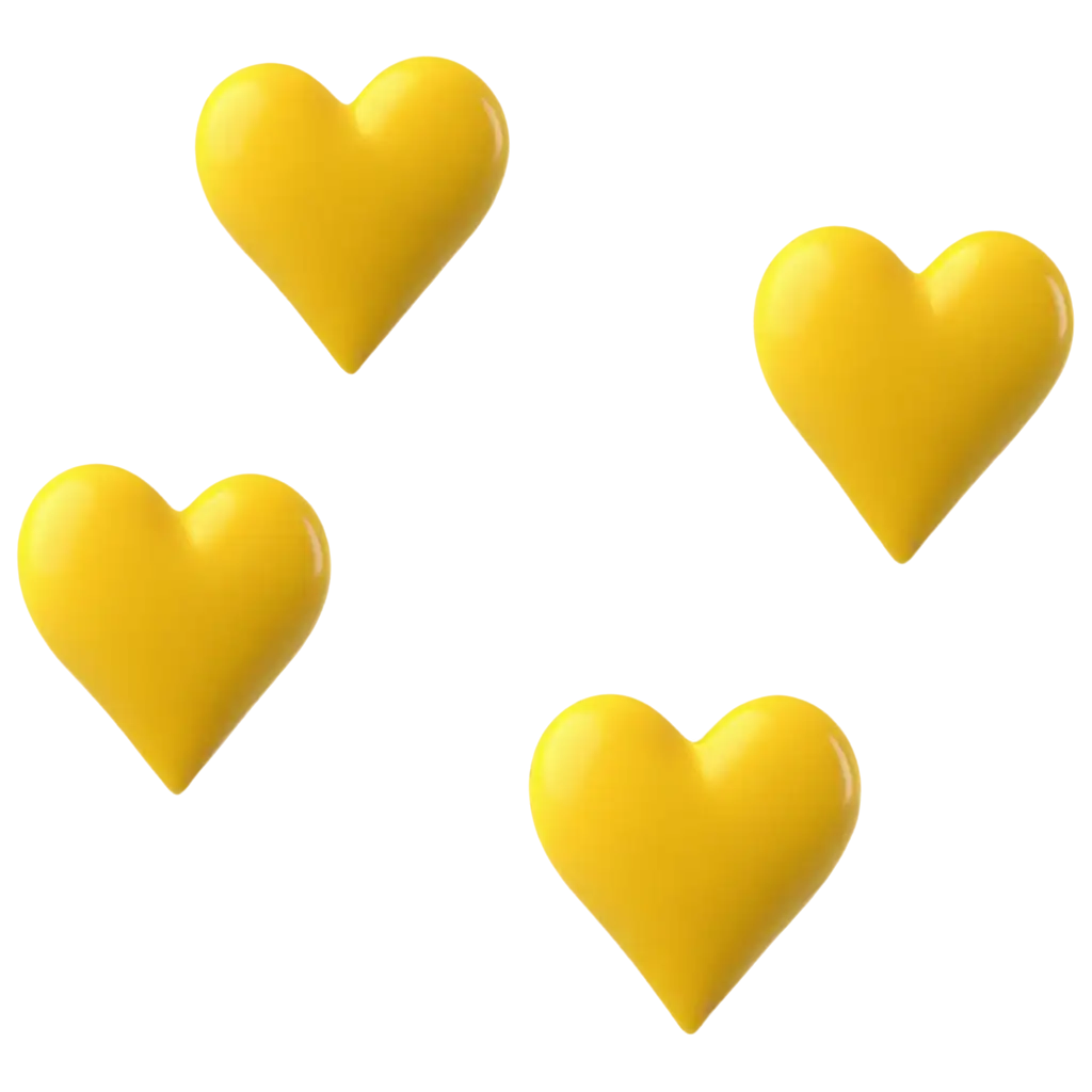 3D-Yellow-Heart-PNG-Perfect-for-Bright-HighQuality-Digital-Designs