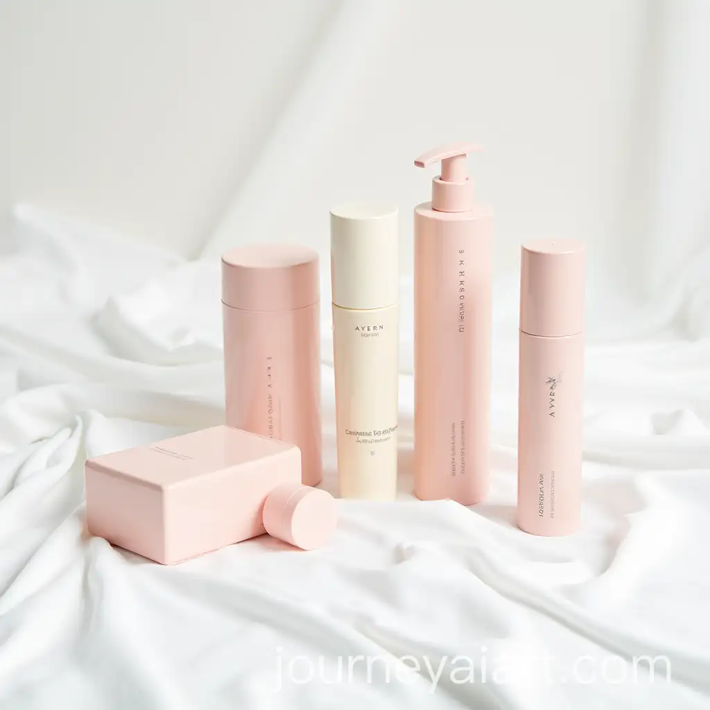 Minimalist-Product-Photography-of-AYREN-Skin-Care-Products-with-Pink-Packaging